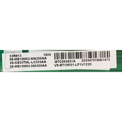 KIT DE TARJETAS PARA TV TCLÏROKU TV QLED 4K SMART TV / MAIN 08-CS55TML-LC335AA / 40-MST10M-MAH4HG / FUENTE 08-P241W0L-PW200AB / 40-P241WL-PWD1CG / LED DRIVER 08-E97193L-DR200AB / 40-E97000-DRA4LG / PANEL LVU550NDBL / MODELO 55R613 / 55R615 - Imagen 3